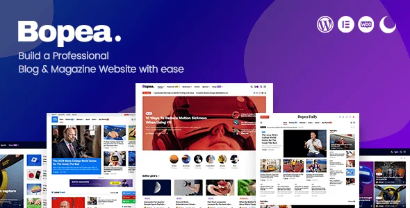 Bopea v1.1.5 – Newspaper & Magazine WordPress Theme