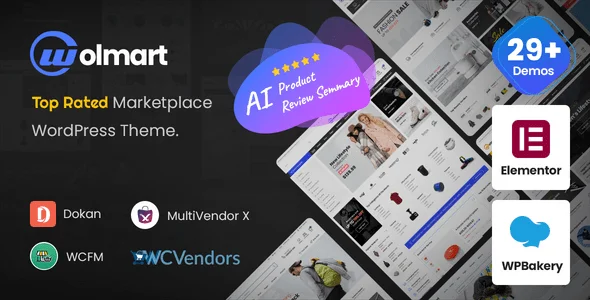 Wolmart v1.10.0 | Multi-Vendor Marketplace WooCommerce Theme